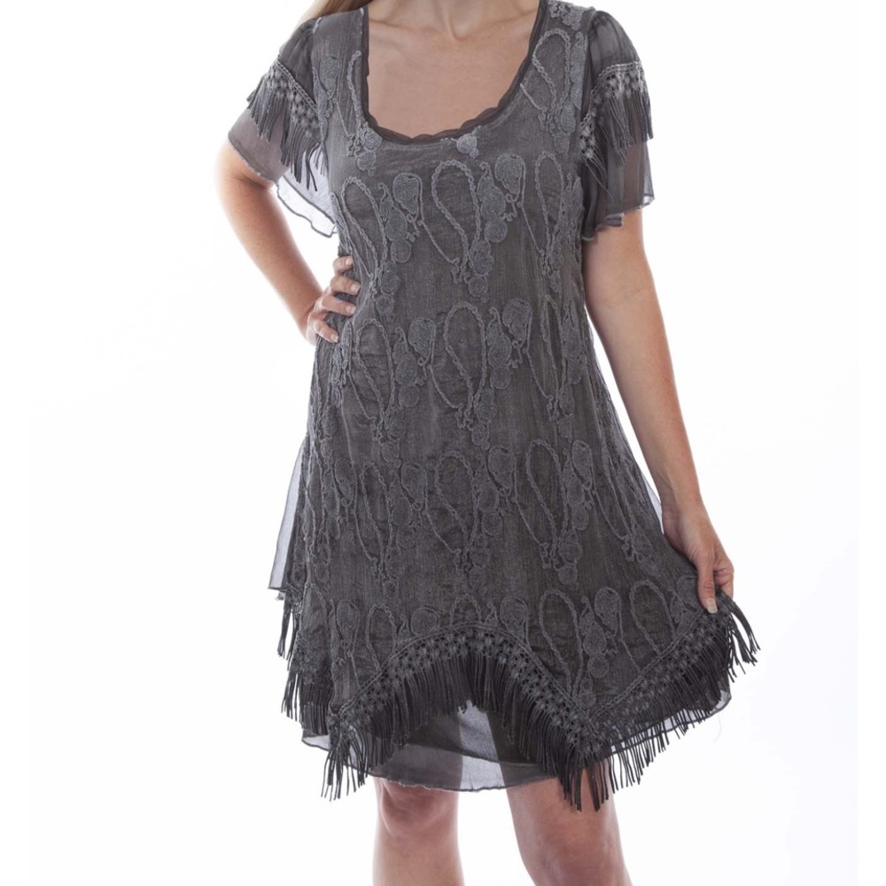 Whimsical Charcoal Dress.